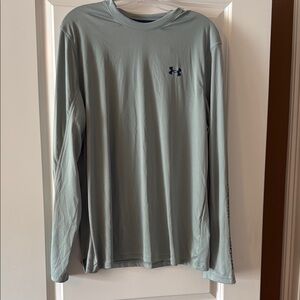 Under Armour Gray Long Sleeve Performance Tee Green New With Tags